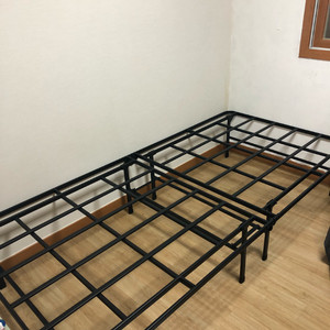 지누스 스마트베이스 엘리트 침대 철제프레임(S, 블랙)