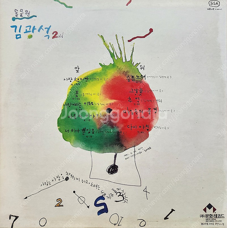 김광석 2집 lp (초판)--1