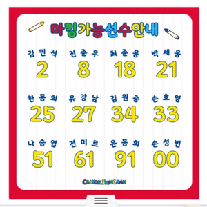 롯데 짱구유니폼 마킹지