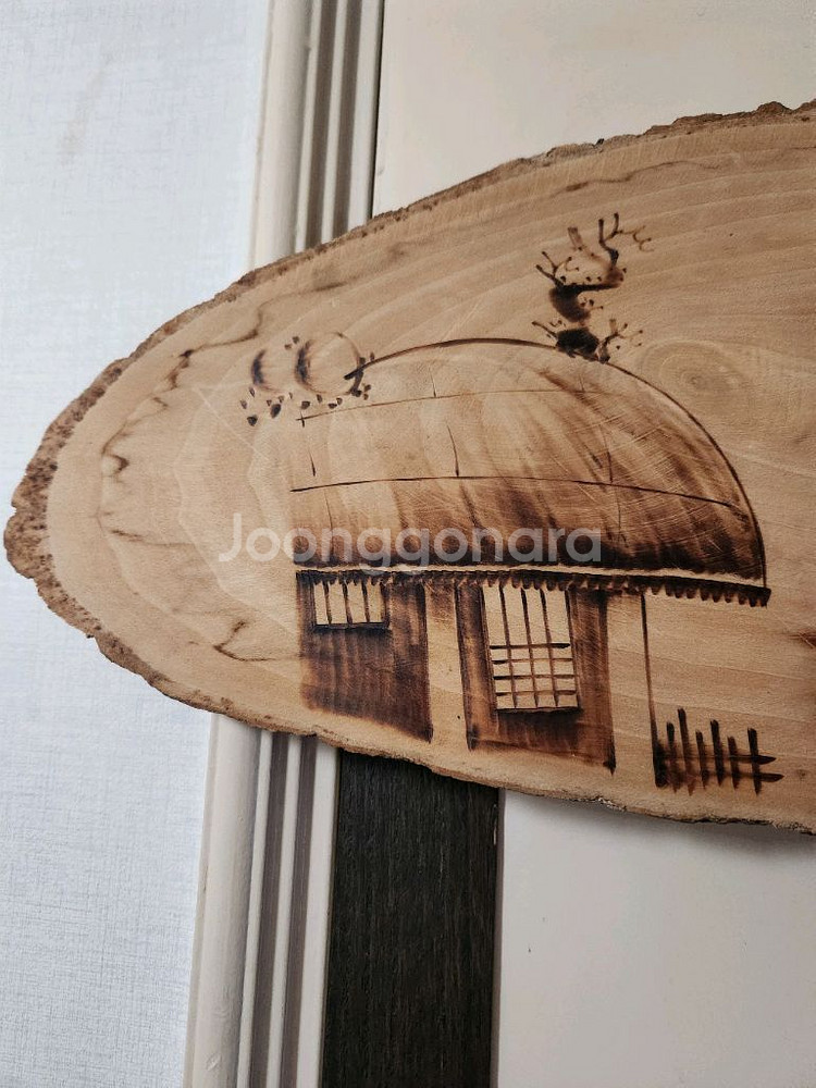 우드버닝 (인두화) 수공예 작품 (70cm)--1