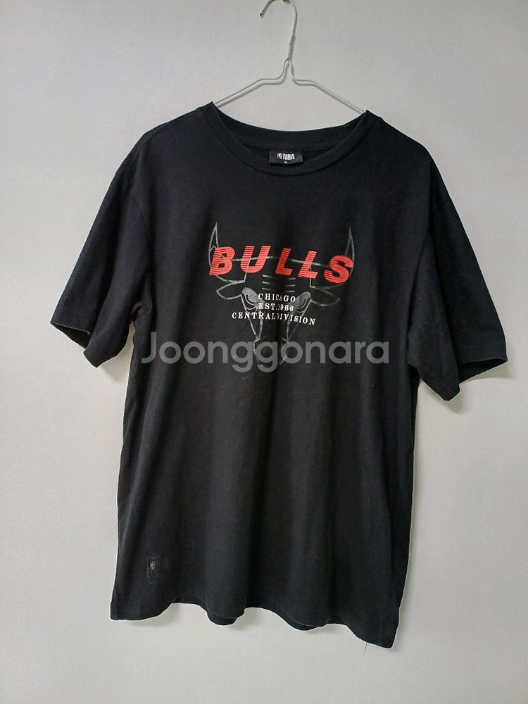 NBA 시카고불스 반팔티셔츠(블랙.여105.남100)--0