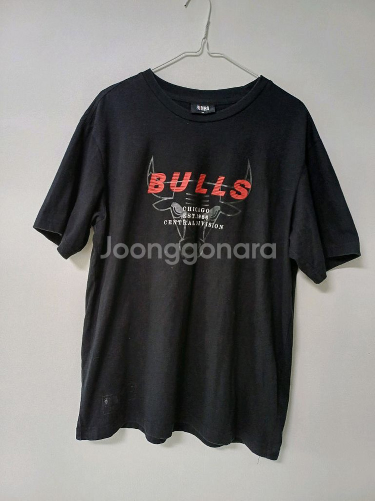 NBA 시카고불스 반팔티셔츠(블랙.여105.남100)--2