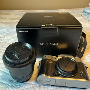 후지필름 실버 xt50 + xf 16-50 팝니다