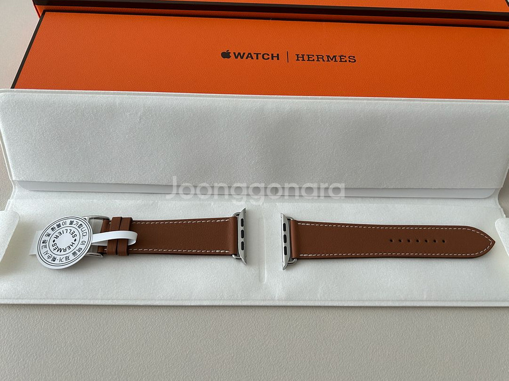 애플워치10 에르메스 가죽 스트랩 새상품--0
