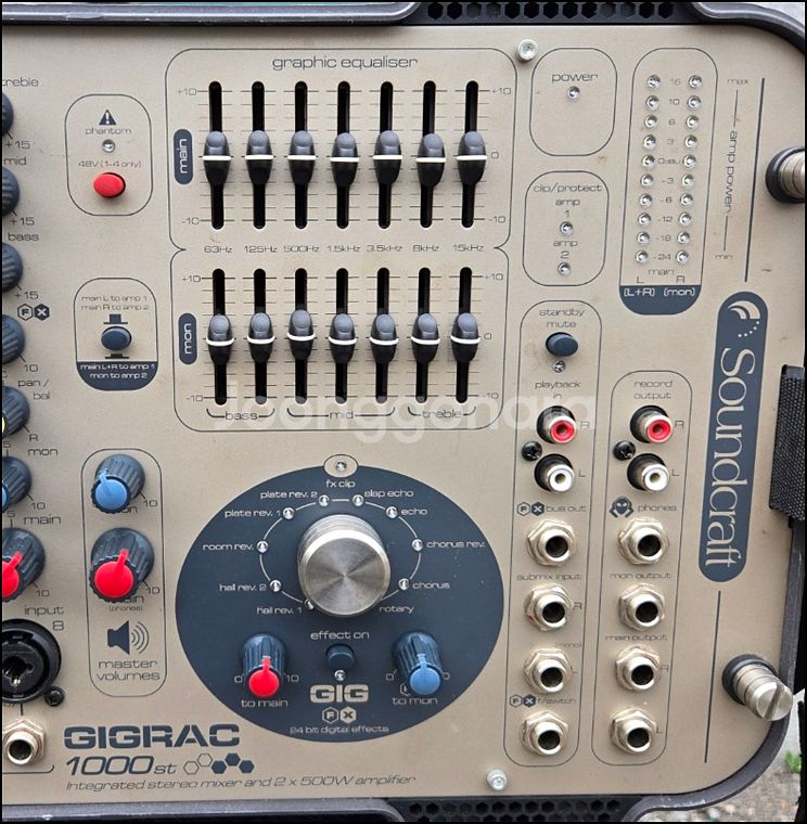사운드크래프트 GIGRAC 1000 중고 파워드믹서--5
