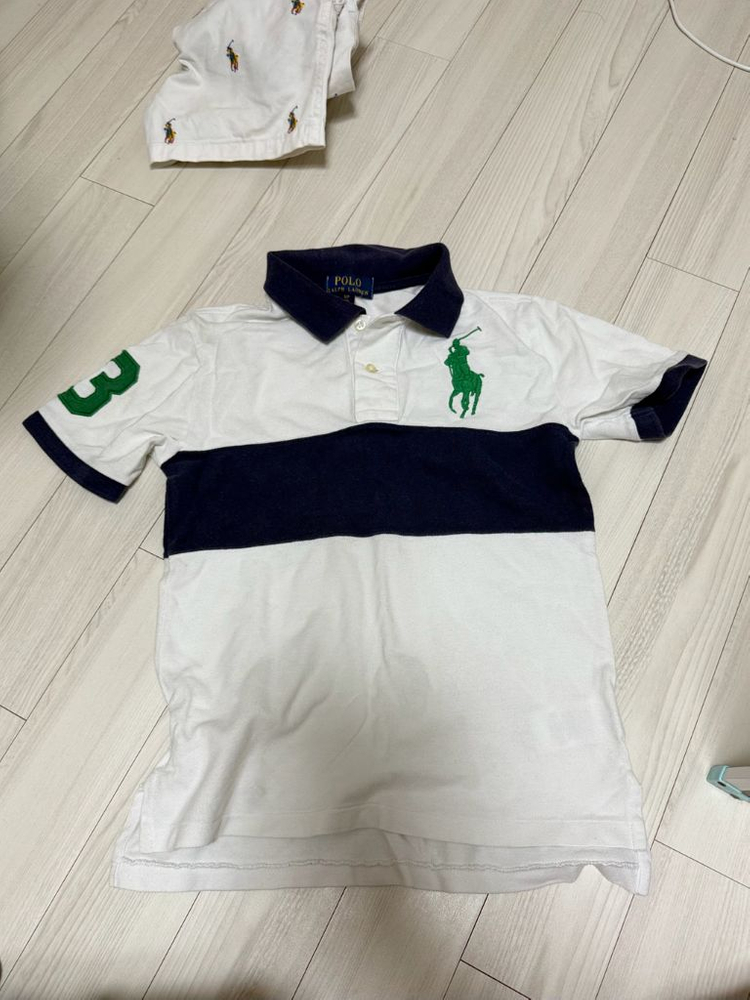 폴로 랄프로렌 베어 반팔 반바지 보이즈 8t--7