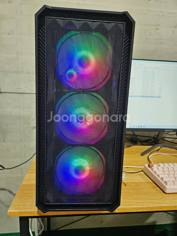 바른컴풀세트 F13 새상품(모니터 본체 키보드 헤드셋)--4
