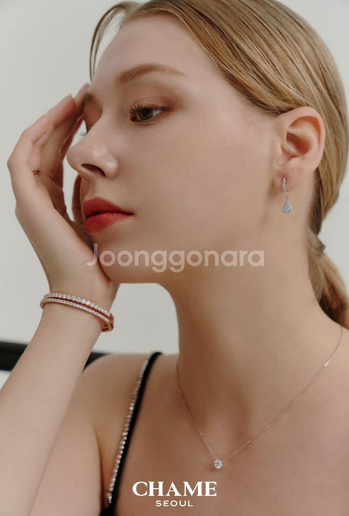 14k 시뮬럿다아 테니스팔찌 새상품--1