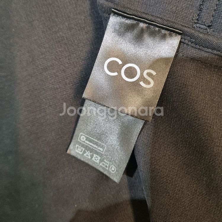 COS 코스 블랙 코튼 자켓--6