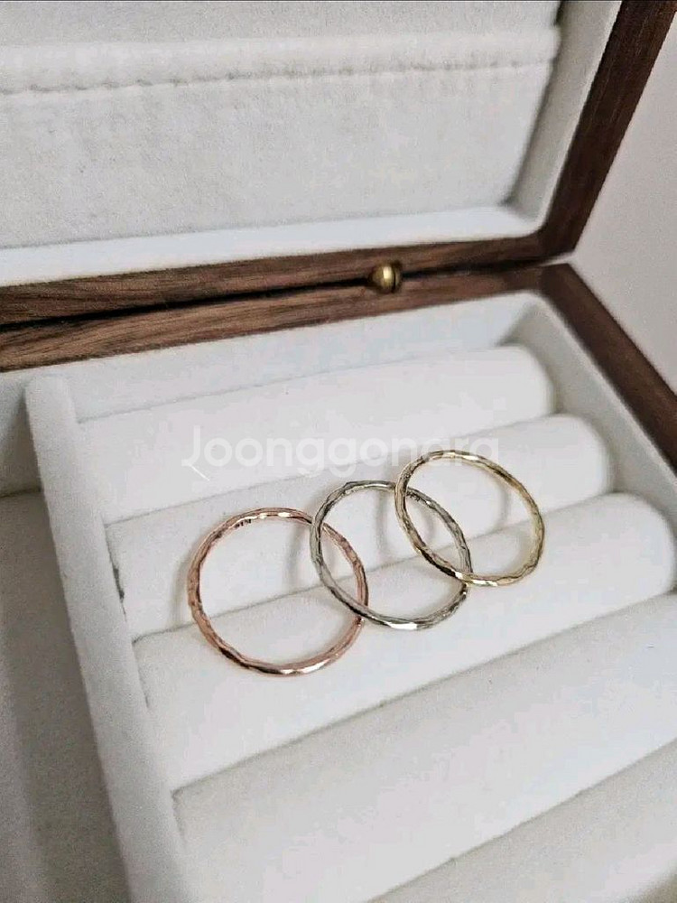 14k 쓰리링 반지--2