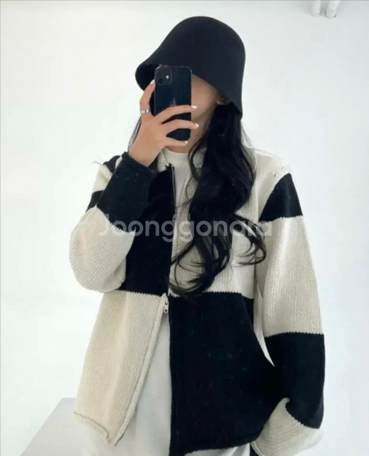 꼬메르 울 모자 고급 스러운 버킷--0