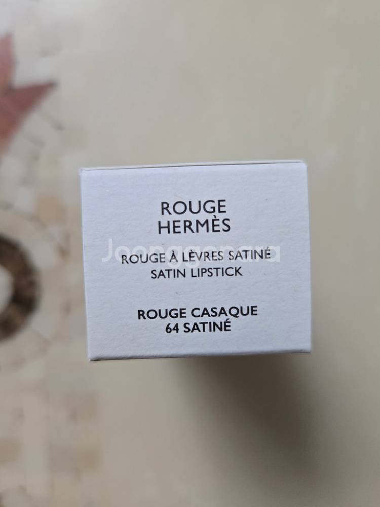 에르메스 rouge casaque 64 satine 립--3
