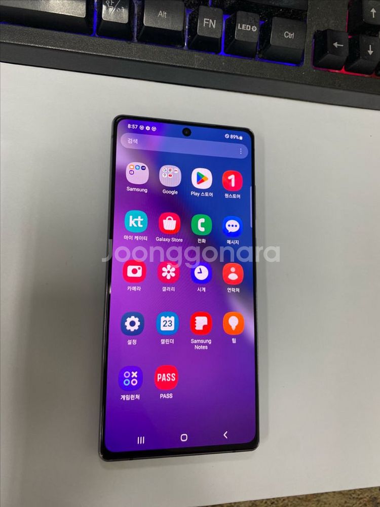 KT 갤럭시노트20 그레이 A급 256GB 무잔상--1