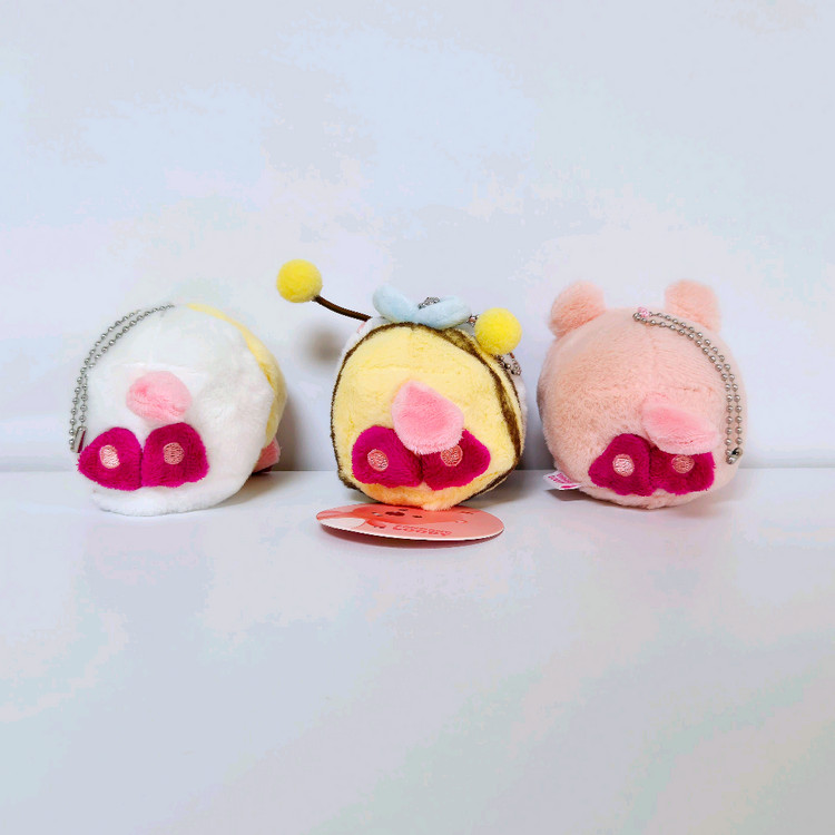 잔망루피 동물탈 돼지 꿀벌 병아리 인형 가방고리 키링 이미지