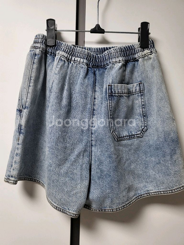 한섬 타임 밴딩 데님 반바지--7