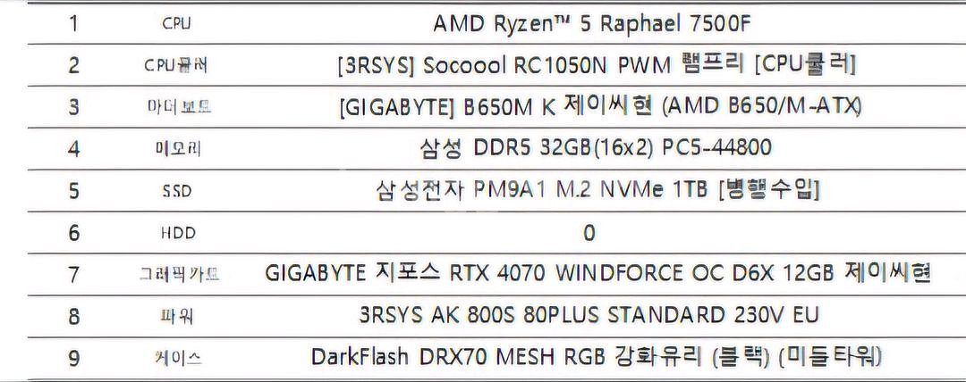 게이밍 컴퓨터 본체 (RTX 4070)--1