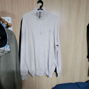 폴로 반집업 면니트 L