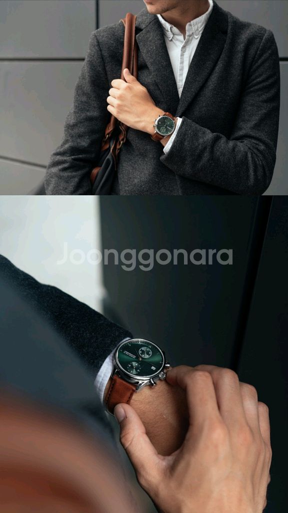 [스코브안데르센] 1815 크로노그래프 그린 썬레이--1