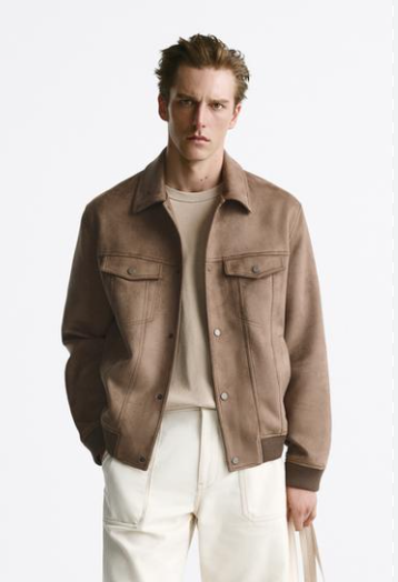 [새상품 떨이] ZARA 자라 맨 스웨이드 자켓 M--0