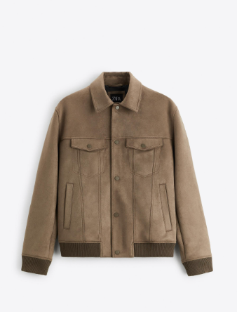 [새상품 떨이] ZARA 자라 맨 스웨이드 자켓 M--1