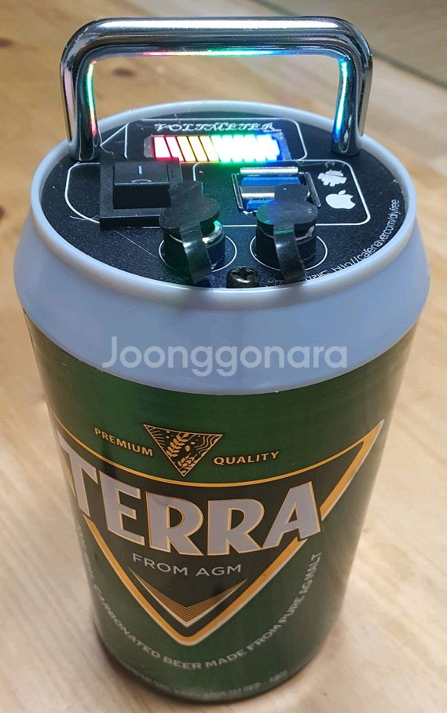 캠핑 갬성 맥주캔 파워뱅크 맥뱅(12.6V 14A)--0