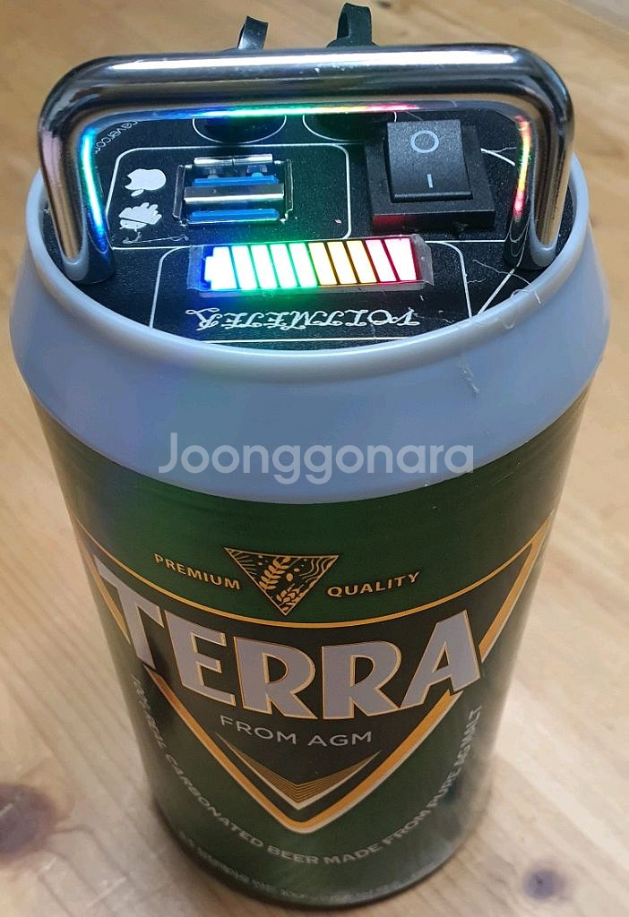 캠핑 갬성 맥주캔 파워뱅크 맥뱅(12.6V 14A)--3