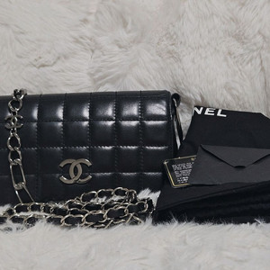 (정품)샤넬 초코바 블랙