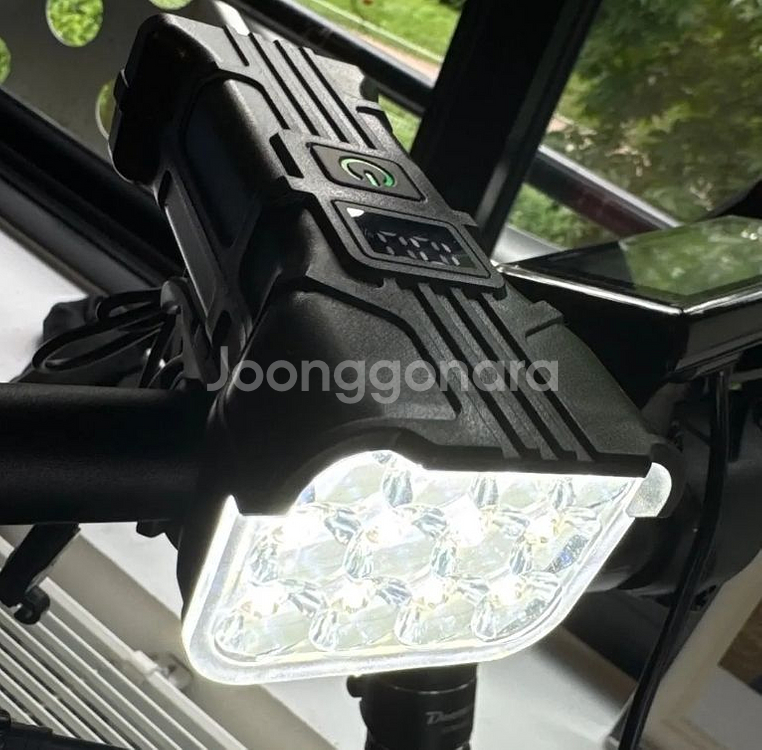 미사용 자전거 12LED전조등+전자벨--1