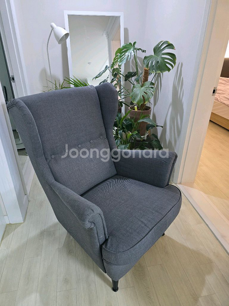 이케아 암체어 스트란드몬 1인 쇼파 의자--0