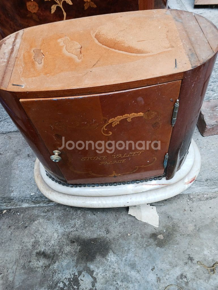 스텐벨리,엔틱 빈티지 협탁--1