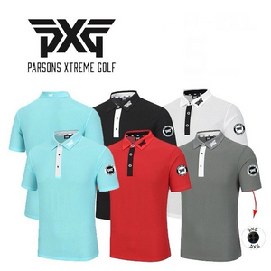 PXG 골프 남성 기능성 매쉬 반팔 카라티