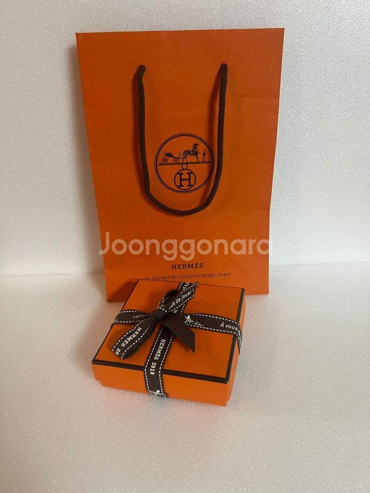 (새상품급) 에르메스 리발 더블팔찌 핑크골드--6