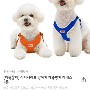 래핑찰리 강아지 하네스 M