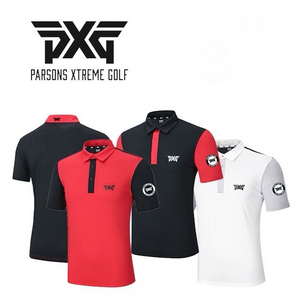 PXG 골프 남성 매쉬 냉감 아이스 반팔 카라티