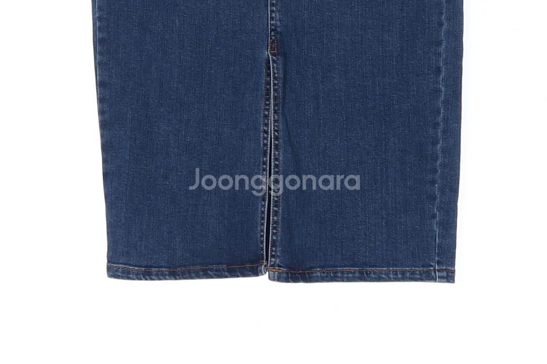 [S]자라 중청 H라인 슬릿 데님스커트 청치마--3