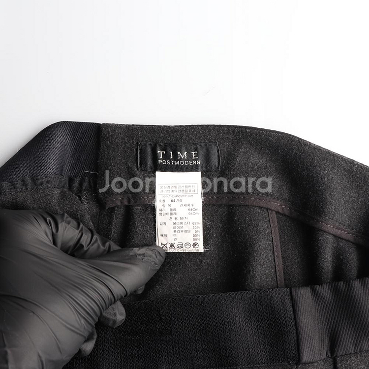 [S]타임 차콜 사이드밴딩 슬랙스 팬츠 바지--5