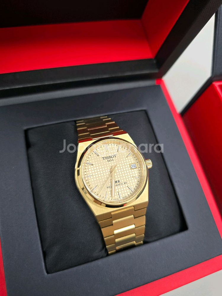 티쏘 prx35mm 파워매틱80 골드 판매합니다--1