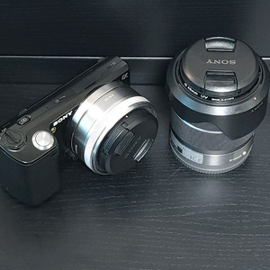 소니 nex5 렌즈 2개 가방포함