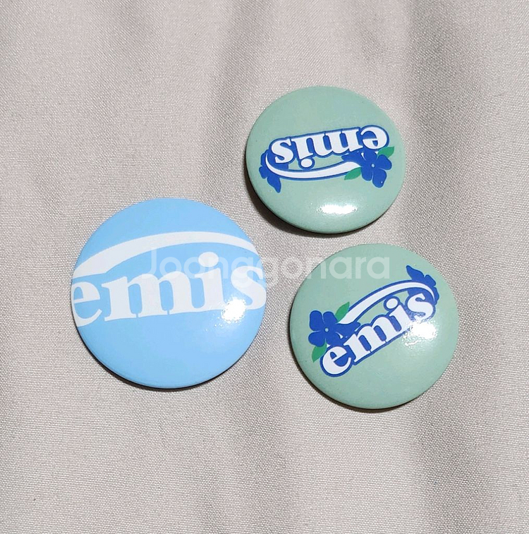 이미스 emis 핀뱃지 캔뱃지--0