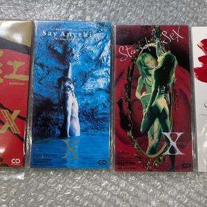 X-Japan 8cm 싱글cd 4매