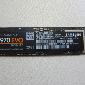 삼성전자 970 EVO M.2 NVMe 250G