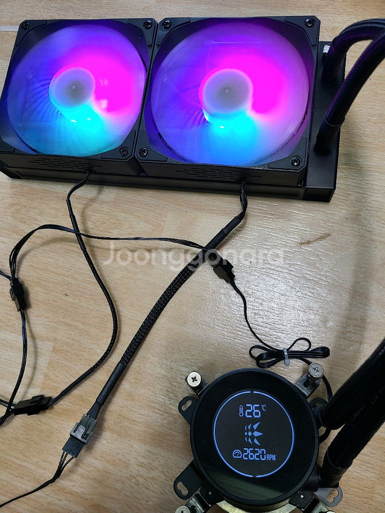 마닉ml 240 온도표시 수냉쿨러--0