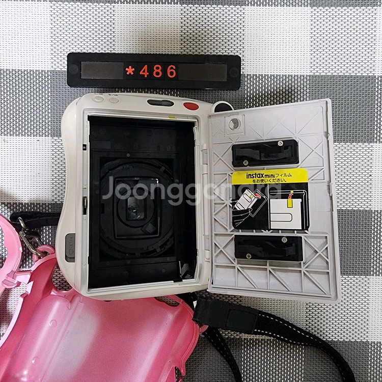 후지 인스탁스 미니 25 화이트 폴라로이드 케이스포함--4