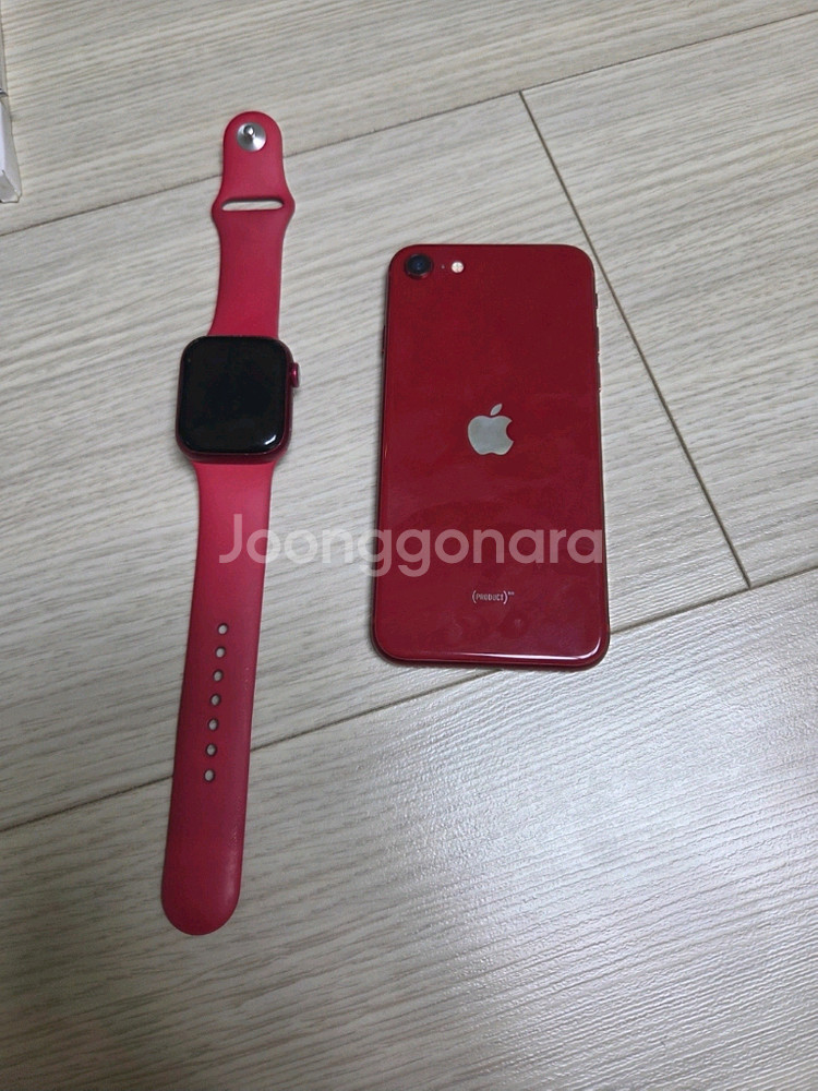 애플 product red 세트! 워치7+아이폰se3--0