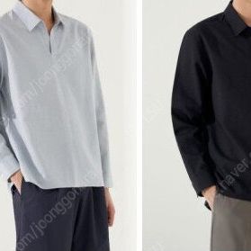 총 2벌 [새상품] 엠비오 풀오버 셔츠 (린넨 혼방)