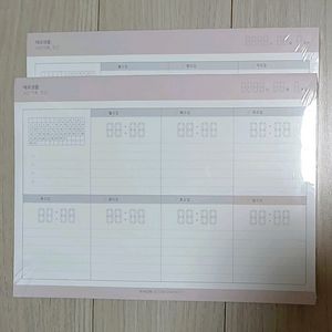 리훈 메모생활 메모지 모음전 시간기록_주간 싸게 팔아요