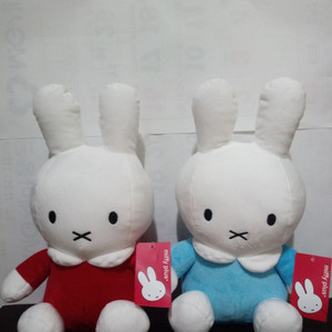 미피인형2개일괄.37cm