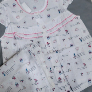 첨이첨이 여아반팔잠옷상하 60호 새상품 택포