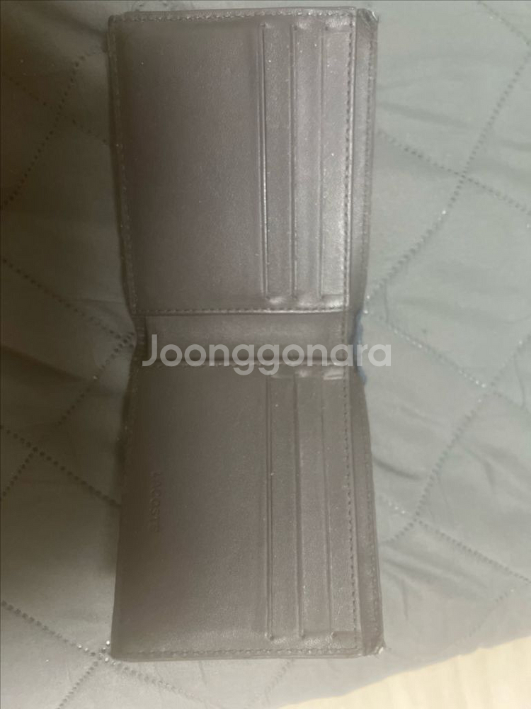 라코스테 반지갑 블랙--1