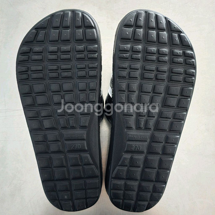 EVA 쿠션왕 통삼선 슬리퍼 검정 270mm--1